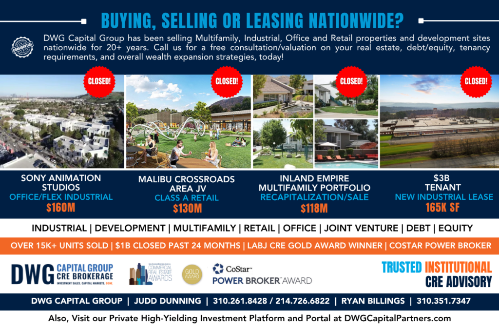 DWG Capital Group_Track Record_Commercial Real Estate Brokerage